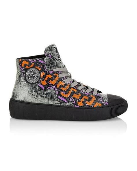 versace snakeskin shoes|versace greca shoes.